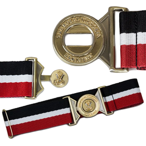 Haute Qualité Hommes Cérémonie Stable Ceinture Personnalisé Solide Mahroon Couleur Avec Argent Métal Boucle Vente En Vrac - Product Image 2