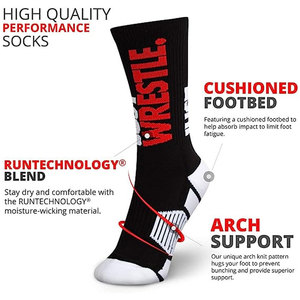 Chaussettes de sport de lutte avec logo personnalisé, cadeaux significatifs pour les survivants du cancer, les pompiers et plus encore - Product Image 3