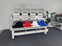Machine à broder industrielle automatique YunFu de haute qualité à 4 têtes, 12 à 15 aiguilles, pour casquettes/t-shirts/plats