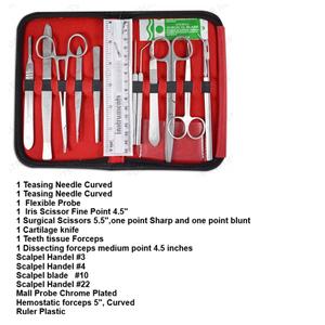 Kit de dissection anatomique, ensemble d'instruments chirurgicaux en acier inoxydable, manuel pour la pratique des étudiants - Product Image 6