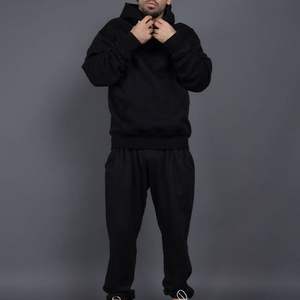 Unisex Plain 2 Piece Jogger Set Wholesale Custom Blank Cotton Jogging Sweat Suit <b>Oversized</b> <b>Sweatpants</b> Men Tracksuits - Product Image 6