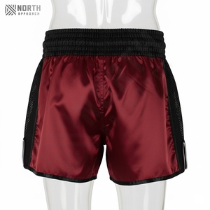 Shorts de combat thaïlandais en gros, shorts de Muay Thai, logo personnalisé pour club et boutique, haute qualité avec poches, shorts d'été pour hommes - Product Image 2