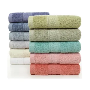 Khăn Tắm Dày 100% Cotton Khăn Tắm Biển Thấm Nước Chất Liệu Cao Cấp Khăn Ái Lực Mềm Lụa Vàng Màu Trơn