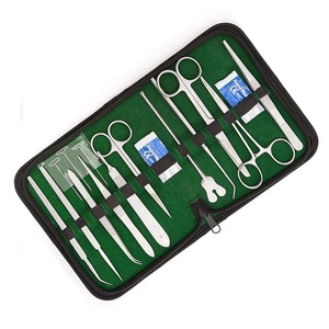 Le kit de suture de chirurgie manuelle en acier inoxydable de 13 pièces de la meilleure qualité comprend une pince à ciseaux Scalpel Forceps Instruments chirurgicaux - Product Image 5
