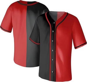 Maillot de baseball personnalisé pour femme, manches courtes, nom de l'équipe 00, polyester respirant, coupe classique, toutes saisons, antibactérien, col mandarin - Product Image 1