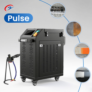 Machine de nettoyage au laser pulsé refroidie par air 300W 500W, élimination de la rouille et de la peinture sur site pour les composants structurels de grande taille - Product Image 1