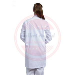Uniformes hospitaliers pour médecins Infirmière Hôpital professionnel Blouse de laboratoire à manches courtes et longues avec poches - Product Image 3