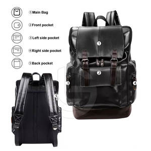 Waterproof Sublimation Leather <b>Backpacks</b> Latest Design Wholesale Leather <b>Backpacks</b> Stylish Leather <b>Backpack</b> - Product Image 3