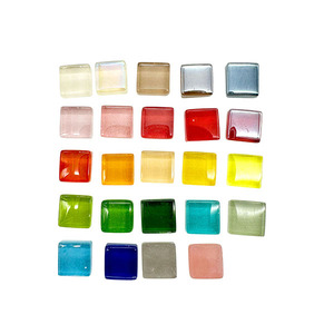 PLOMA 200g 1x1cm Square Glass <b>Mosaic</b> <b>Tiles</b> 3.5mm Thick Mixed 16 Colors Modern Eco-Friendly Packaging Water Resistant DIY <b>Craft</b> - Product Image 3