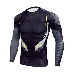 Poliéster Spandex Sublimación personalizada Manga larga Hombres Mujeres Unisex Gimnasio Estirable Gimnasio Deportes Camisa de compresión - Product Image 4