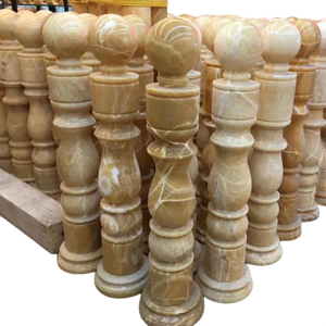 Balaustrada de mármol ónix, pasamanos de escaleras de ónix, balaustre de barandilla de ónix - Product Image 2