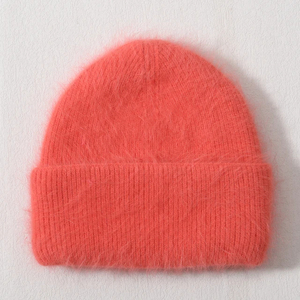 Nouveau design du fabricant OEM Logo personnalisé Bonnet tricoté Fourrure Fuzzy Mohair Chapeau d'hiver avec motif de caractère Streetwear hip-hop - Product Image 5