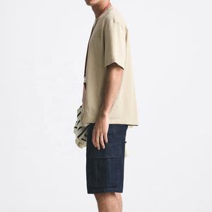 เสื้อยืดผ้าฝ้ายวินเทจขนาดใหญ่สำหรับผู้ชายเสื้อซักแบบกรดไซส์ใหญ่พิเศษออกแบบได้ตามต้องการ - Product Image 3