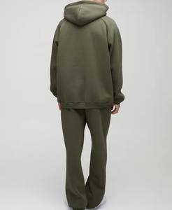 Venta al por mayor Athleisure Set Acid Washed Pullover Hoodie con bolsillo de canguro Streetwear Chándal Activewear para hombres Jogger Set - Product Image 6