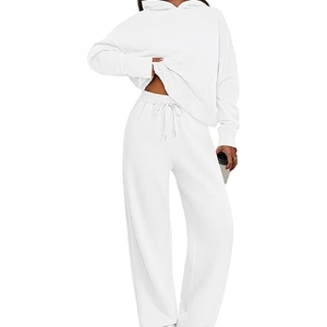 Ensembles de survêtement à capuche pour femmes de qualité professionnelle Vêtements imprimés lourds avec pantalon Caractéristiques de la taille Plus - Product Image 4