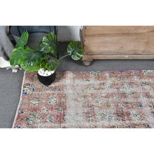 3ft วินเทจ6in x 6FT พรมขนสัตว์ตุรกีสีชมพู & สีเบจ9in การเย็บปะติดปะต่อกันการออกแบบคลาสสิกสำหรับห้องนั่งเล่นตกแต่งรถยนต์ใช้ยางรอง - Product Image 5