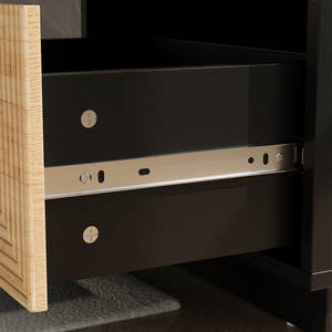 แถบไม้ไผ่แบบ2ลิ้นชักสไตล์โบโฮที่ทันสมัยสำหรับห้องนอนหรือห้องนั่งเล่นเฟอร์นิเจอร์ภายในบ้าน - Product Image 3