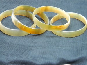 Natural Color Genuine Natural Buffalo Horn Lacquered Bangle Horn Bangle <b>Bracelet</b> Gift for Woman <b>Stacking</b> Bangle Gift agate - Product Image 2