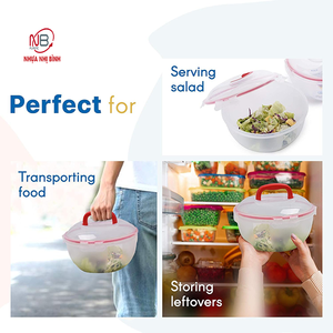 Fiambrera de plástico ABS de grado alimenticio OEM, contenedor de almacenamiento de alimentos rectangular con tapa hermética, utensilios de cocina que ahorran espacio - Product Image 4