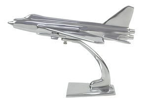 Modèle d'avion de chasse en métal moulé sous pression 1:100 avec base, modèle d'avion décoratif en aluminium, modèle d'avion à l'échelle, avion éclair et Airbuss pour cadeaux - Product Image 2