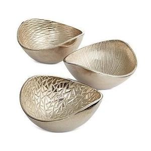 Vente en gros bol à fruits en feuille d'argent en aluminium avec nickelé pour Table de maison, bol à feuilles de fruits secs décoratif de meilleure qualité - Product Image 4