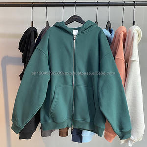 Sudadera con Capucha de Alta Calidad con Cierre Metálico de Doble Cabeza y Logotipo Personalizado, Sudadera con Capucha de Forro Polar de 360G, Sudadera con Capucha Completa para Hombre - Product Image 1