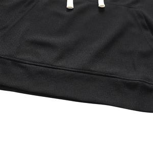 Chándal transpirable de gran calidad para hombre recién llegado, con capucha y cierre de cordón con logotipo frontal, patrón sólido para invierno - Product Image 2