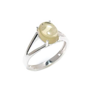 แหวนอเมทิสต์รูปไข่สีเขียวธรรมชาติทำด้วยมือเครื่องประดับชั้นดีขายส่งจำนวนมากใน925แหวนเงินสเตอร์ลิง - Product Image 3