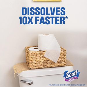 Papel Higiénico Scott 1000 Trusted Clean, 32 Rollos, Seguro para Fosas Sépticas, Papel Higiénico de 2 Capas - Product Image 2