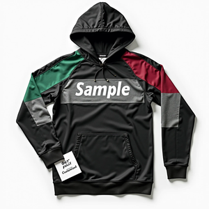 Sweat à capuche pour homme, vêtements durables, personnalisez votre streetwear surdimensionné sublimé, 100% polyester, style basique mélangé à du coton - Product Image 6