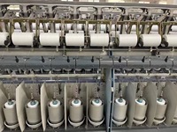 Fabricant de gros fil à coudre blanc brut résistant à la chaleur recyclé 100% polyester filé GRS