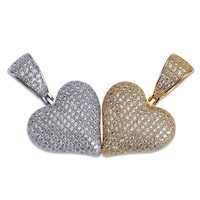 Collier Hip Hop Poker Suit avec pendentif micro-pavé CZ, fabrication directe pour les magasins de mode et les détaillants de streetwear urbain
