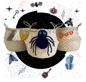 Vente en gros panier en jonc de mer avec motif araignée d'Halloween pour la décoration intérieure Cadeaux de décoration d'Halloween fabriqués au Vietnam - SISU - Product Image 2