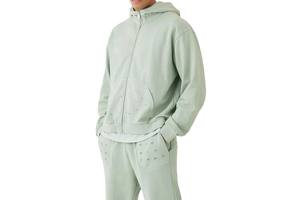 Survêtements en coton personnalisés de haute qualité Ensemble sweat à capuche et jogging pour hommes Sweats à capuche et pantalons de survêtement avec fermeture éclair Survêtement pour hommes - Product Image 5