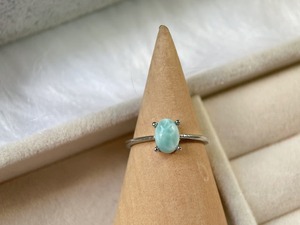 Natural Blue Larimar <b>925</b> Sterling <b>Silver</b> Gemstone <b>Ring</b> ~ Handmade Jewelry ~ Natural Stone ~ Blue Larimar <b>Ring</b> Gift for Her - Product Image 3
