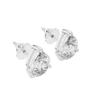 Pendientes de Diamantes en Forma de Lágrima de 3.5 CT VVS-VS EF CVD, Oro de 18KT, 14KT, 10KT y Plata 925, Diamantes Cultivados en Laboratorio, Rosa, Amarillo, Blanco - Product Image 4
