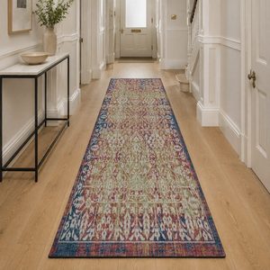 <b>RUGS</b> DEPOT LXDP-0137 Wholesale Terracotta Gold Traditional Medallion Digital Printed Machine Washable Chenille Area <b>Rug</b> <b>Non</b> <b>Slip</b> - Product Image 5