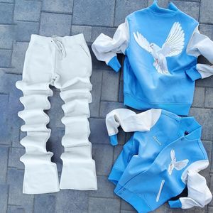 Ensemble de survêtement King Mcgreen Star Hip Hop pour homme, veste de baseball cool, ensemble de survêtement 2 pièces, veste et pantalon, jogging, survêtement - Product Image 2