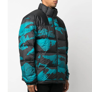 Veste d'hiver en coton de haute qualité pour homme, col cheminée, rembourrage matelassé avec blocs de couleur, fabriquée en toile durable, manteaux, vestes - Product Image 2