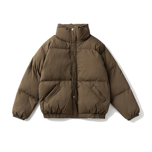 Chaqueta Bomber Acolchada de Invierno para Hombre, Personalizada al por Mayor, Cuello Alto, Tinte Liso, Alta Calidad, Gruesa, Larga y Cálida - Product Image 1