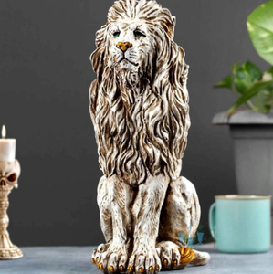 Pièce maîtresse en métal de lion européen décoratif en laiton AK avec finition dorée pour décor de salon article de décoration de restaurant - Product Image 2