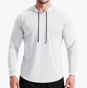 Sweat-shirt à capuche en coton mélangé grande taille pour hommes, polaire à capuche surdimensionnée avec logo brodé, sweats à capuche de base personnalisables - Product Image 1