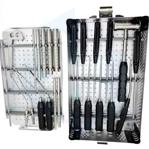 Ensemble de chirurgie de la colonne vertébrale endoscopique biportale unilatérale MIS professionnel, manuel, orthopédique, lombaire, en acier inoxydable, CE, Narham Enterprises - Product Image 5