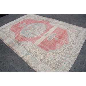 พรมตุรกี 7.2x10.5 ฟุต (219x321 ซม.) พรมโมร็อกโกสีแดงแบบวินเทจ - Product Image 2