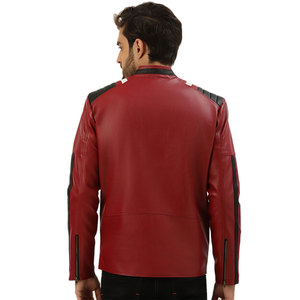 Chaquetas de Motociclista de Cuero PU para Invierno al por Mayor, Chaquetas de Cuero Genuino de la Mejor Calidad, Talla Grande, Cuello Alto, Resistentes al Viento para Hombre - Product Image 3