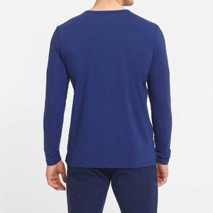 Vente en gros T-shirt vierge personnalisé à manches longues pour hommes grande taille séchage rapide quotidien Streetwear décontracté design unisexe - Product Image 2