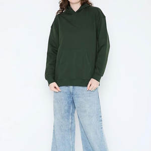 Sudadera con capucha de gran tamaño de nuevo diseño para mujer, logotipo personalizado, superventas, sudadera transpirable con hombros caídos para mujer y sudadera - Product Image 4