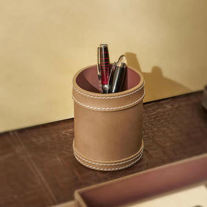 Decorative <b>Leather</b> Desk Pen Pencil Holder Stand Multi Purpose Use Pencil Cup Pot Desk <b>Organiser</b> At Wholesaler Price - Product Image 1