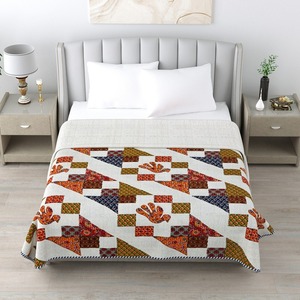 ชุดผ้าคลุมเตียงลายควิลท์สไตล์อเมริกัน ลายเมฆตะวันตก ลายชนเผ่าใต้ตะวันตก ลายพิมพ์ทันสมัย ผ้าฝ้าย ใช้ได้ทุกฤดู เป็นมิตรกับสิ่งแวดล้อม - Product Image 1