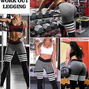 Leggings Scrunch para Mujer, Cintura Media, Alta Calidad, Algodón y Fibra de Bambú, Sin Costuras, Transpirables, Ropa Deportiva Informal, MOQ Bajo - Product Image 5